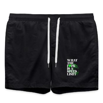 Auto - Badeshorts - Schwarz - Vorne - AI Model Male 185 light (185cm)