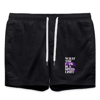 Car - Swim Trunks - black - Front - AI Model Male 185 light (185cm)