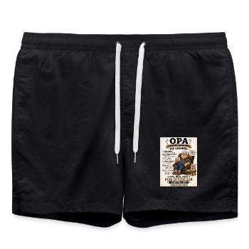 Opa Legende Der Mythos Shirt - Badeshorts - Schwarz - Vorne - AI Model Male 185 light (185cm)