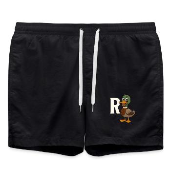 Pension Duck Pension Pension Gift de retraite anticipée - Short de bain - noir - Devant - AI Model Male 185 light (185cm)
