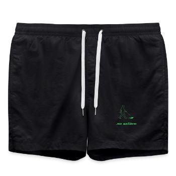 exe ausführen - Badeshorts - Schwarz - Vorne - AI Model Male 185 light (185cm)