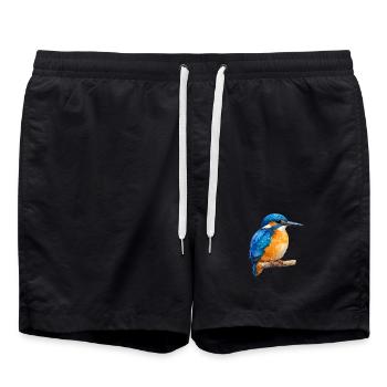 Königsfischer Farbenspiel - Swim Trunks - black - Front - AI Model Male 185 light (185cm)