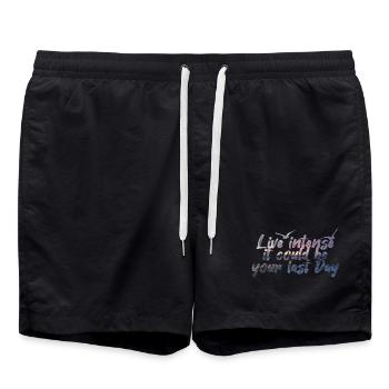 Vivre Intense - Short de bain - noir - Devant - AI Model Male 185 light (185cm)