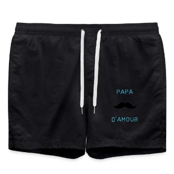 HAPPY BIRTHDAY. JOYEUX ANNIVERSAIRE. ANNIVERSAIRE. - Short de bain - noir - Devant - AI Model Male 185 light (185cm)