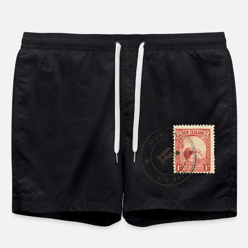 Kiwi stamp - Swim Trunks - black
