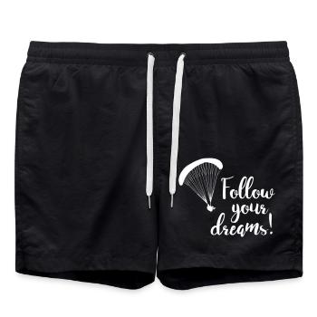 Follow your dreams - Short de bain - noir - Devant - AI Model Male 185 light (185cm)