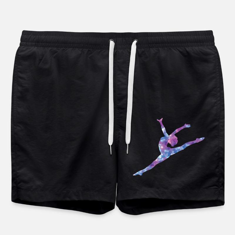 do gymnastics - Swim Trunks - black
