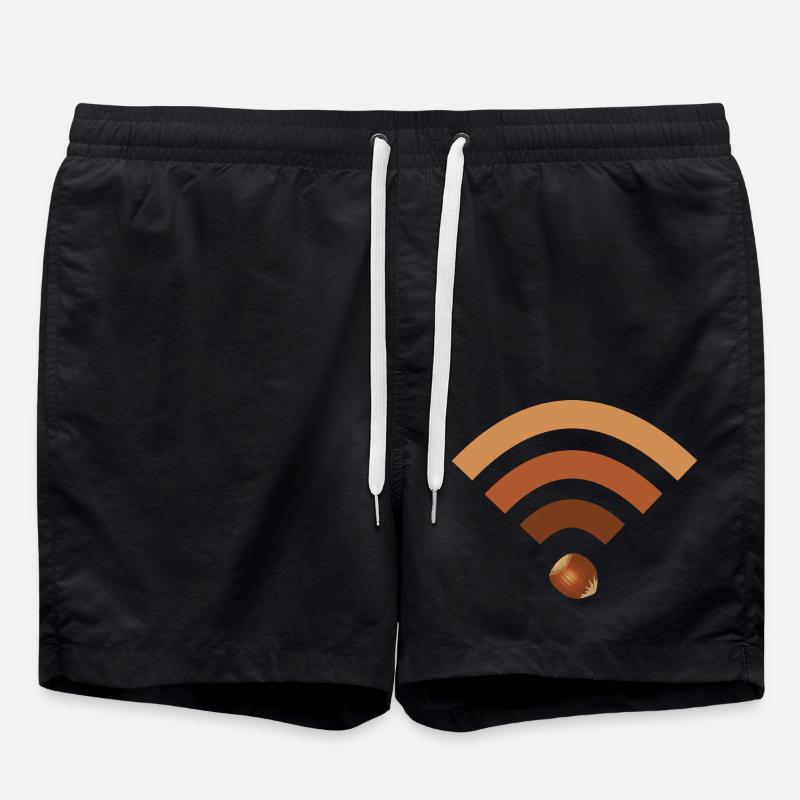 wifi hazelnut - Swim Trunks - black