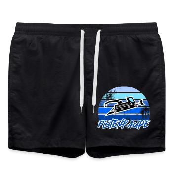 Pistenraupe Geschenk Winter Schnee Vintage - Badeshorts - Schwarz - Vorne - AI Model Male 185 light (185cm)