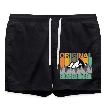 Original Erzgebirger - Badeshorts - Schwarz - Vorne - AI Model Male 185 light (185cm)