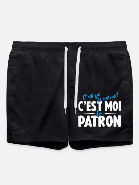 C'est Qui Le Patron C'est Moi Le Patron - Short de bain - noir