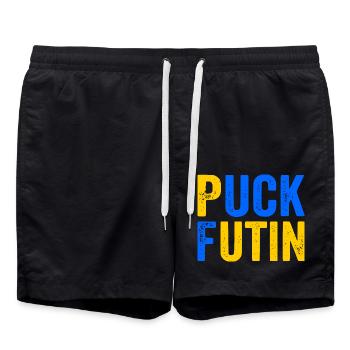 Puck futin - Short de bain - noir - Devant - AI Model Male 185 light (185cm)