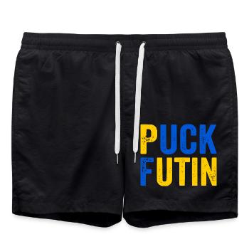 Puck futin - Swim Trunks - black - Front - AI Model Male 185 light (185cm)