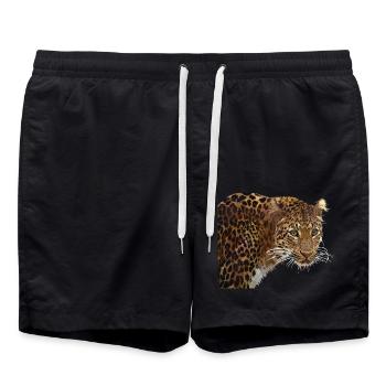 Léopard - Short de bain - noir - Devant - AI Model Male 185 light (185cm)