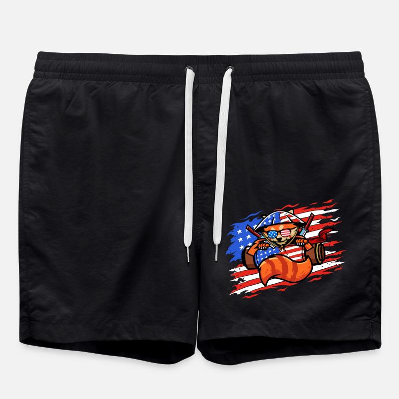 Petit panda - Short de bain - noir