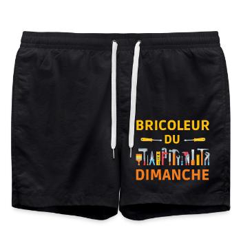 BRICOLEUR DU DIMANCHE - Short de bain - noir - Devant - AI Model Male 185 light (185cm)