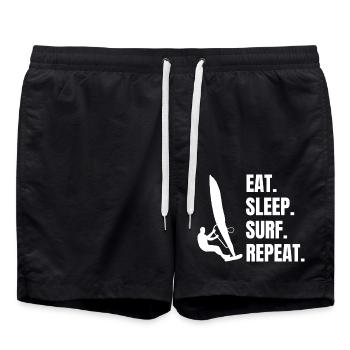 Surfer Surf Surfboard Moniteur de surf Surf - Short de bain - noir - Devant - AI Model Male 185 light (185cm)