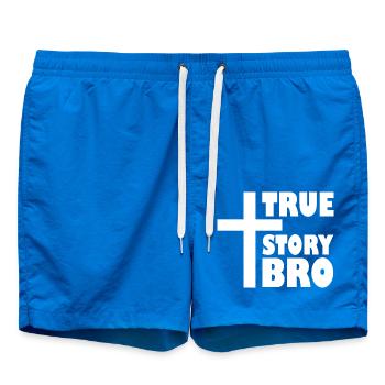 True story bro - Swim Trunks - cobalt blue - Front
