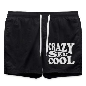 design cool sexy fou - Short de bain - noir - Devant - AI Model Male 185 light (185cm)