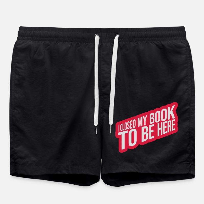 I closed my book - Swim Trunks - black