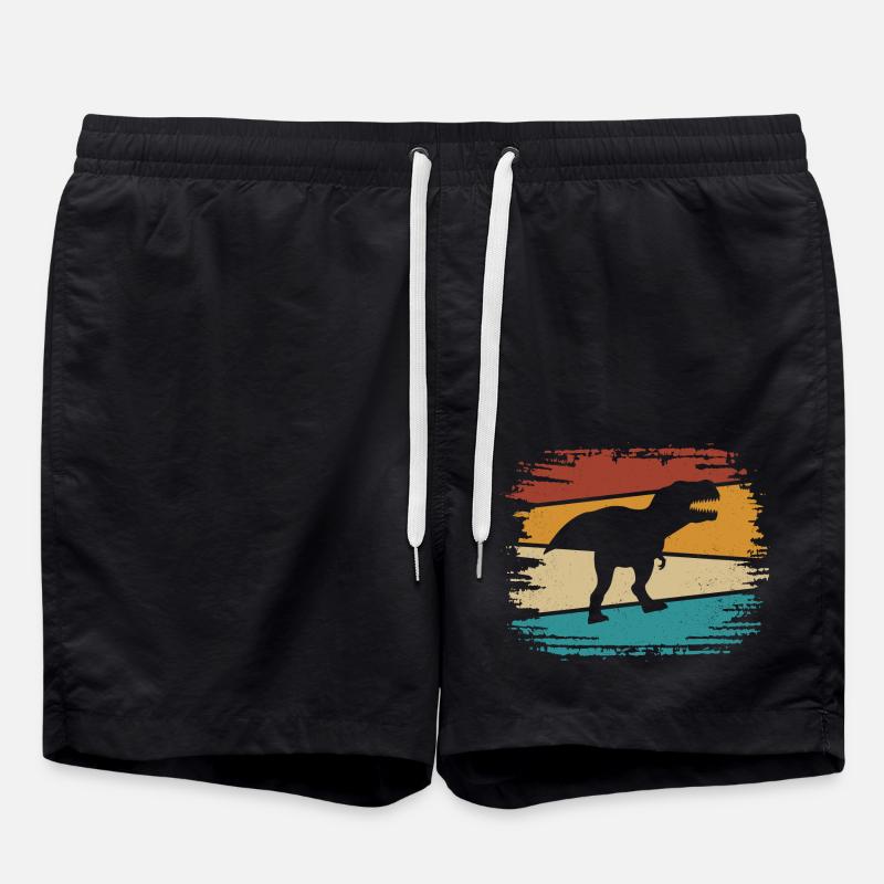 T-Rex - Badeshorts - Schwarz