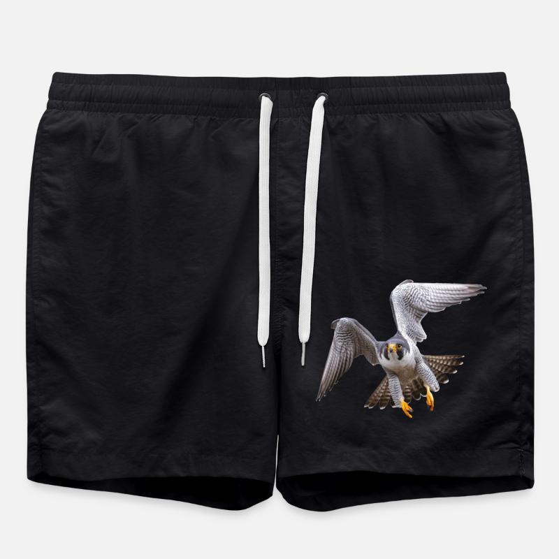 Faucon pèlerin en vol - Short de bain - noir