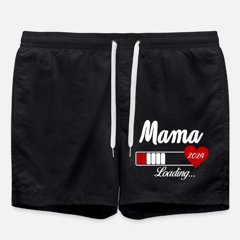 mama loading 2024 - Badeshorts - Schwarz