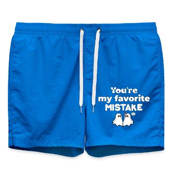 T-shirts with Funny Phrases - Fantasmitas 10 - Swim Trunks - cobalt blue - Front
