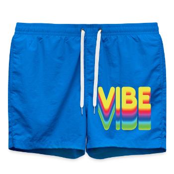 Nur gute Vibes - retro style - Badeshorts - Cobalt blue - Vorne