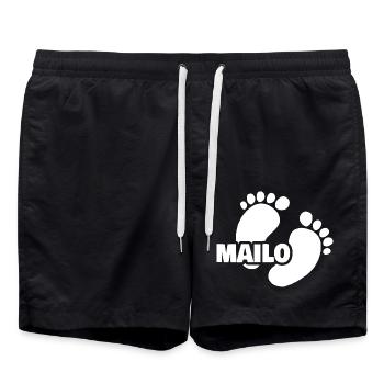 Cadeau pour Mailo - Short de bain - noir - Devant - AI Model Male 185 light (185cm)