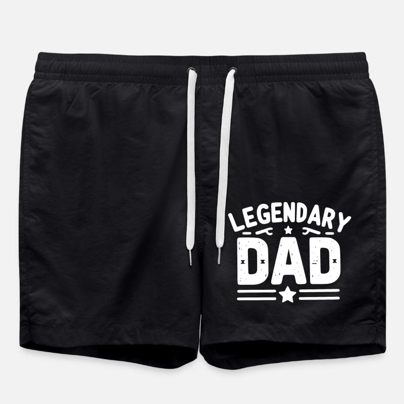 Legendary Dad - Swim Trunks - black