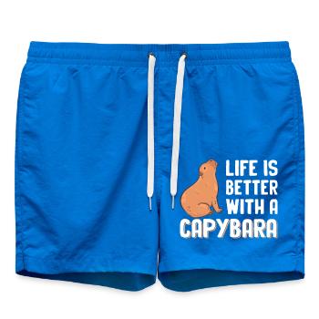 Capybara - Swim Trunks - cobalt blue - Front