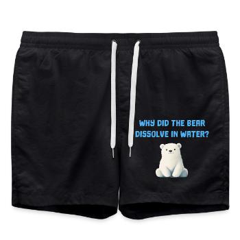 Pourquoi l’ours se sépare-t-il sur Chemistry Chemist - Short de bain - noir - Devant - AI Model Male 185 light (185cm)