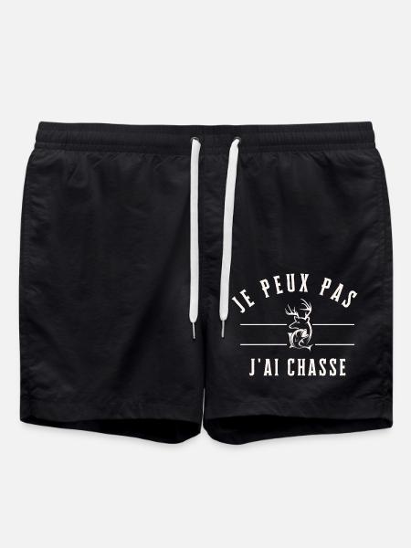 I can't I hunted - Swim Trunks - black