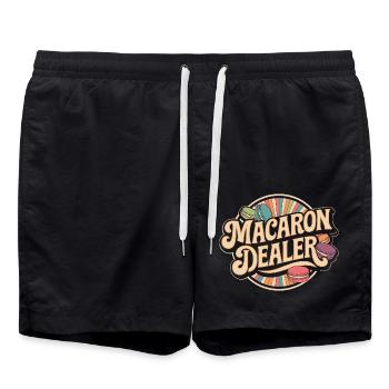 Conception d’amateur de friandises sucrées - Short de bain - noir - Devant - AI Model Male 185 light (185cm)
