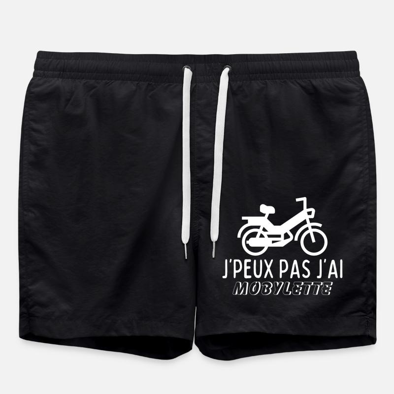 Ich kann nicht, ich habe ein Moped - Badeshorts - Schwarz