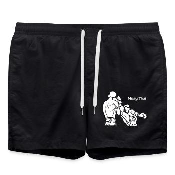 Muay Thaï - Short de bain - noir - Devant - AI Model Male 185 light (185cm)