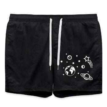 univers espace - Short de bain - noir - Devant - AI Model Male 185 light (185cm)