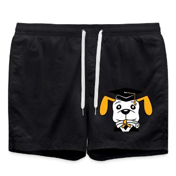 Certificat de fin d’études de l’école canine Gymnase Collège Abi - Short de bain - noir - Devant - AI Model Male 185 light (185cm)
