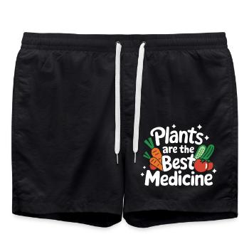 Végétarien Végétalien Végétarien Végétarien - Short de bain - noir - Devant - AI Model Male 185 light (185cm)