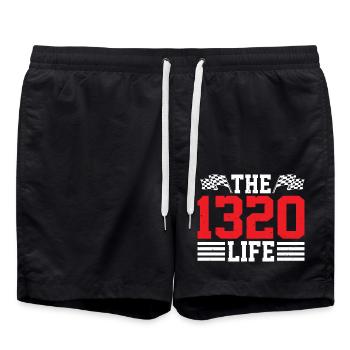 The 1320 Life 20 - Badeshorts - Schwarz - Vorne - AI Model Male 185 light (185cm)