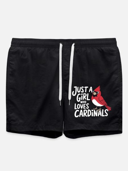 Kardinal Rotkardinal Vogel Roter Kardinal - Badeshorts - Schwarz