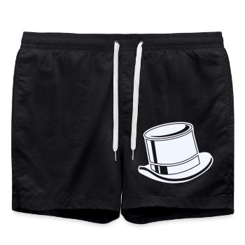 Haut-de-forme - Short de bain - noir - Devant - AI Model Male 185 light (185cm)