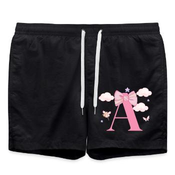 Brief an Pink Clouds - Badeshorts - Schwarz - Vorne - AI Model Male 185 light (185cm)