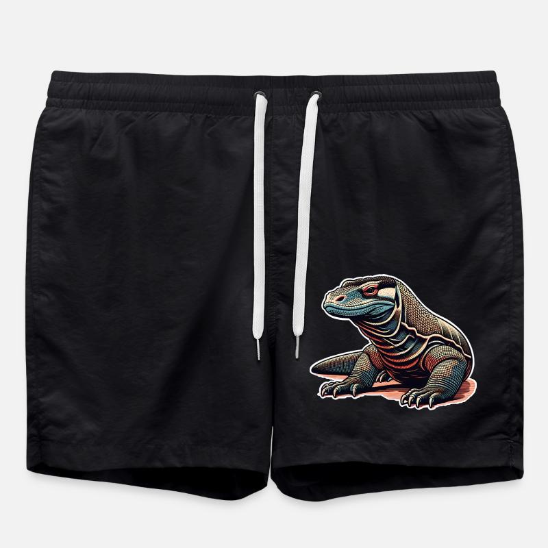 Dragon de Komodo - Short de bain - noir