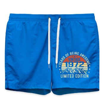 Cadeau pour Célébrer Votre Année de Naissance 1972 - Short de bain - cobalt blue - Devant