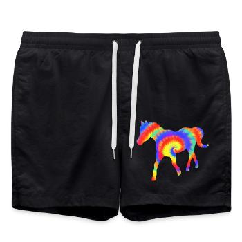 Monter à cheval - Short de bain - noir - Devant - AI Model Male 185 light (185cm)
