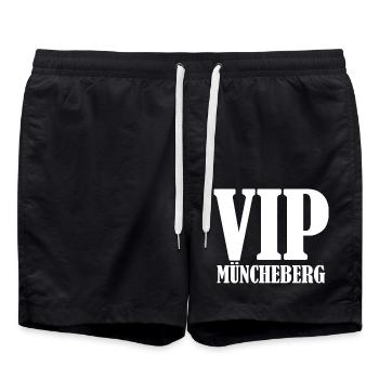 VIP Müncheberg - Badeshorts - Schwarz - Vorne - AI Model Male 185 light (185cm)