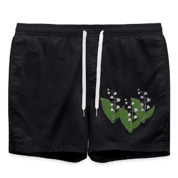 Muguet Paquet de trois - Short de bain - noir - Devant - AI Model Male 185 light (185cm)