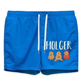 Gamer Zocker Zocken Gaming Holger - Short de bain - cobalt blue - Devant